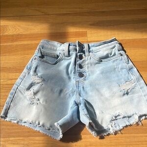 Women's Distressed Denim Shorts